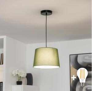 Brilagi - LED полилей на кабел CERIA 1xE27/40W/230V Ø 30 см зелен