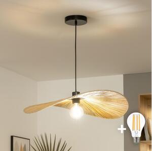 Brilagi - LED полилей на шнур CERIA BOHO 1xE27/40W/230V диам. 60 см рафия