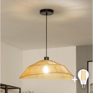 Brilagi - LED полилей на кабел CERIA BOHO 1xE27/40W/230V Ø 50 см кафяв