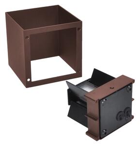 Brilagi - LED външно стенно осветително тяло CUBE LED/6W/230V кафяво IP54