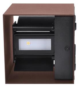 Brilagi - LED външно стенно осветително тяло CUBE LED/6W/230V кафяво IP54