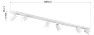 Orion - Точково осветително тяло SEAN 6xGU10/13W/230V бяло