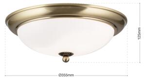Orion - Потолно осветително тяло EMPIRA 2xE27/40W/230V, диаметър 35,5 см, бронзово