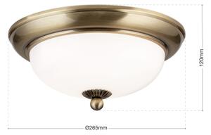 Orion - Плафон EMPIRA 2xE14/40W/230V Ø 26,5 см бронзов