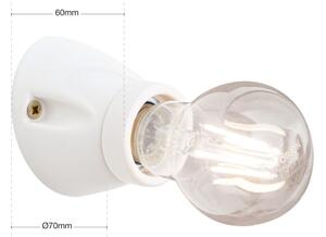 Orion - Стенно осветително тяло FROST 1xE27/60W/230V бяло