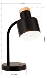 Orion - Настолна лампа GILI 1xE27/40W/230V черна