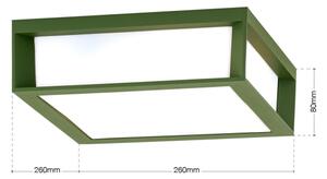Orion - Външно осветително тяло HENRY 2xE27/15W/230V 26x26 cm IP44 зелено