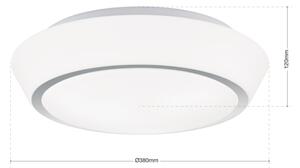Orion - Бял таванен плафон за баня TENA 3xE27/60W/230V Ø 38 cm IP44