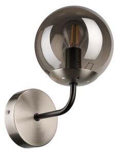 Brilagi - Настенна лампа MALIVA 1xE14/15W/230V матов хром/димно стъкло