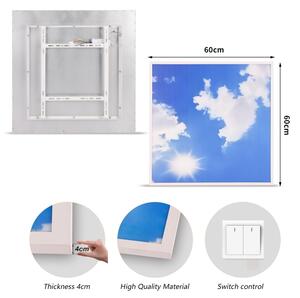 Brilagi - LED таванно осветително тяло SLIMFRAME SKY LED/58W/230V 60x60 cm сребристо/синьо