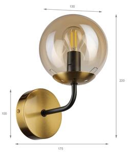 Brilagi - Настенна лампа MALIVA 1xE14/15W/230V златна