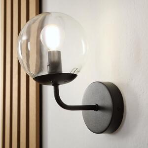Brilagi - Настенна лампа MALIVA 1xE14/15W/230V черна/прозрачна