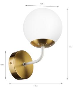 Brilagi - Настенна лампа MALIVA 1xE14/15W/230V златна/бяла