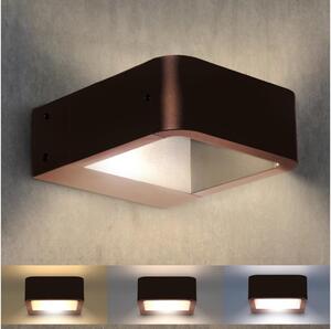 Brilagi - LED външно осветително тяло BARI LED/7W/230V 3000/4000/6000K кафяво IP54