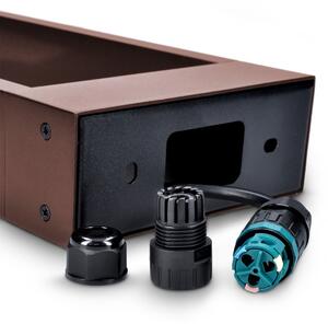 Brilagi - LED външна лампа CROTONE LED/7W/230V кафява IP54 80 см