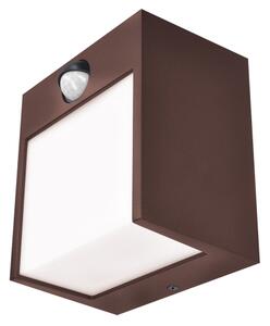 Brilagi-LED Външно стенно осветително тяло TERNI с сензор, LED 12W, 230V, кафяво, IP44