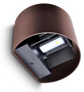 Brilagi - LED външна стенна лампа RONDO LED/6W/230V кафява IP54