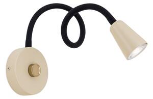 Orion - Димируема гъвкава стенна лампа DOTTY 1xGU10/10W/230V бежова/черна