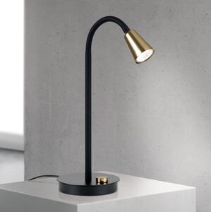 Orion - Димируема гъвкава настолна лампа DOTTY 1xGU10/10W/230V черна/месинг