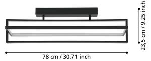 Eglo 900465 - LED Димируема плафониера SIBERIA LED/34W/230V + д.у