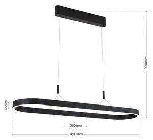 Orion - LED полилей на кабел CARRARA LED/80W/230V 2700/3000/4000K черен