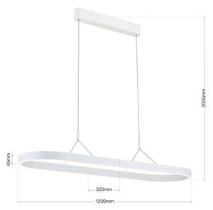 Orion - LED полилей на кабел CARRARA LED/80W/230V 2700/3000/4000K бял