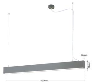 Orion- LED таванно/висящо осветително тяло 2 в 1 PALKKI LED/38W/230V 3000/4000/5000K сиво