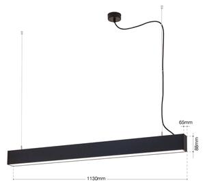 Orion - LED таванно/висящо осветително тяло 2в1 PALKKI LED/38W/230V 3000/4000/5000K черно