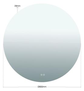 Orion - LED огледало с подсветка FOCUS LED/27W/230V 3000/4200/6000K, диаметър 80 см, IP44