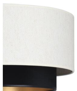 Полилей на кабел NATIA 1xE27/60W/230V Ø 45 cm бял/черен