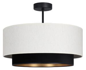 Плафон NATIA, 1xE27/60W/230V, Ø 45 см, бял/черен