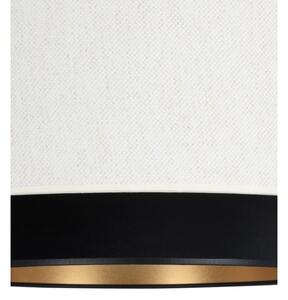 Полилей на кабел NATIA 1xE27/60W/230V Ø 45 cm бял/черен