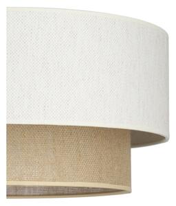 Подвесен полилей NATIA на кабел, 1xE27/60W/230V, Ø 45 см, бял/кафяв