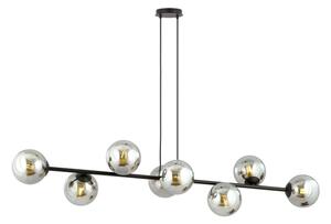 Резервен абажур за полилей и стенен аплик ROSSI пр. 14 см сив/димящ