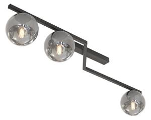 Таванно осветително тяло NATON 3xE14/10W/230V черно/опушено