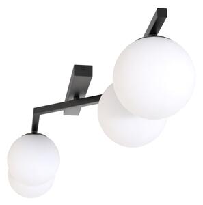 Плафон NATON 4xE14/10W/230V черен/бял