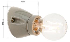 Orion - Стенно осветително тяло FROST 1xE27/60W/230V сиво