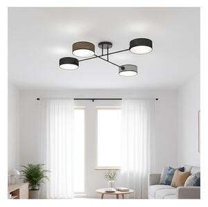 Плафонен полилей MAGA 4xE14/10W/230V черен/кафяв/сив