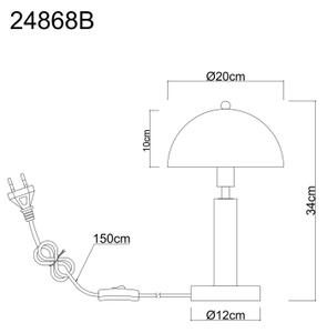 Globo 24868B - Настолна лампа JANIE 1xE14/40W/230V