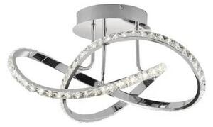 LED полилей за повърхностен монтаж ABRO LED/26W/230V с възможност за димиране, лъскав хром