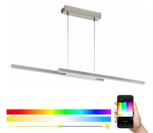 Eglo 33232 - LED RGBW димируема висяща лампа на кабел FRAIOLI-C LED/34W/230V матов хром