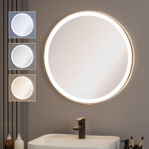 Brilagi-LED димируемо огледало с подгряване и подсветка ALU PRO LED 18W/230V Ø 60 см IP44, лъскав хром
