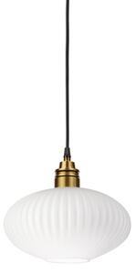 Висяща лампа на кабел HECTOR 1xE27/15W/230V бял/месинг Ø 25 см