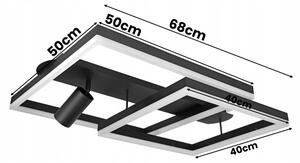 LED таванно осветително тяло LED/38W/230V + 1xGU10/30W черно