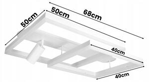 LED таванно осветително тяло LED/38W/230V + 1xGU10/30W бяло