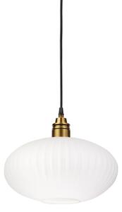 Полилей на кабел HECTOR 1xE27/15W/230V, бял/месингов, диаметър 30 см