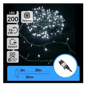 Aigostar - LED външна гирлянда 200xLED/3,6W/230V 20m IP44 студено бяло