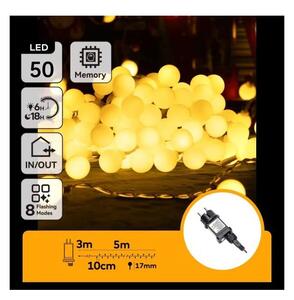 Aigostar - LED външна декоративна гирлянда 50xLED/3,6W/230V/8 функции 5m IP44 топла бяла светлина