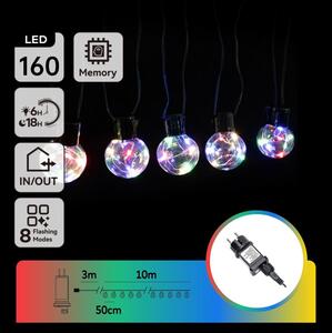 Aigostar - LED RGBY външна декоративна гирлянда 160xLED/3,6W/230V 10m IP44