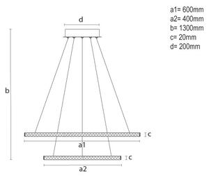 LED димируем полилей на кабел LED/150W/230V 3000-6500K + дистанционно управление